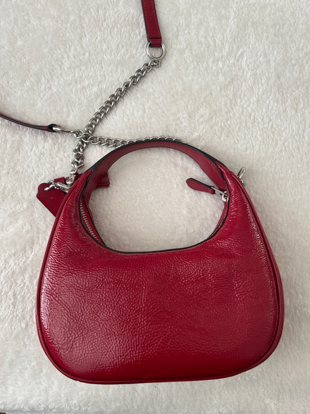 Coach Red Patent Leather bag - Picture 3 of 5